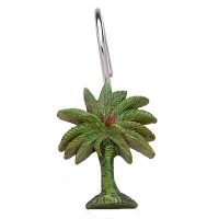 Palm Tree Shower Curtain Hooks (Set of 12)