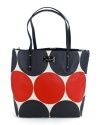 Kate Spade Bon Shopper Baby Bag, Diaper Bag, Tote, Deborah Dot Red/Black, Style PXRU3843K, Changing Pad included!