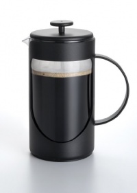 BonJour Ami-Matin Unbreakable BPA Free with Flavor Lock Brewing French Press, 3-Cup, Noir Black