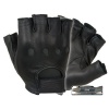 Damascus D22S Leather Driving Gloves Half-Finger Unlined, Large