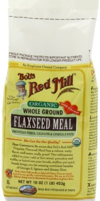 Bob's Red Mill Organic  Flaxseed Meal, 16-Ounce Packages (Pack of 4)