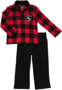 Carter's Boys 3-24 Months ''Junior Ranger'' Plaid Microfleece Pant Set