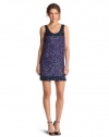 French Connection Women's Rainbow Sequins Dress, Blue, 10