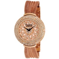 Burgi Women's BUR051RG Crystal Mesh Bracelet Watch