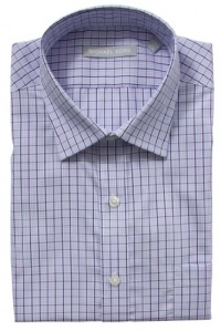 Michael Kors Non-Iron Dress Shirt - Sky Blue Check