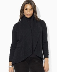 Crafted in a soft lambswool blend, our cardigan is designed in a modern circle silhouette.