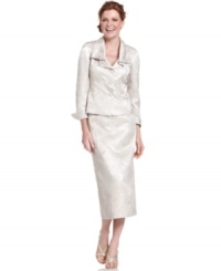 Le Suit takes your look to great lengths with this elegant suit, fit for a truly special occasion.