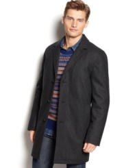 Classic 3/4 length coat by Levi's will keep you warm and your style sharp.