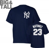 Don Mattingly Big & Tall New York Yankees #23 Cooperstown Name and Number T-Shirt