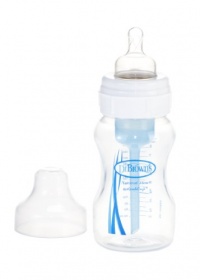 Dr. Brown's BPA Free Polypropylene Natural Flow Wide Neck Bottle 8 Ounce, Single Pack