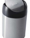 simplehuman Countertop Trash Can, Brushed Stainless Steel, 1.5 Liters/ .4 Gallons