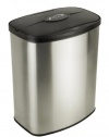 Nine Stars DZT-8-1c Infrared Touchless Stainless Steel Trash Can, 2.1-Gallon