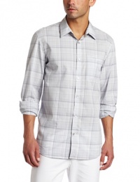 Calvin Klein Sportswear Men's Long Sleeve Plaid Lightweight Poplin Shirt