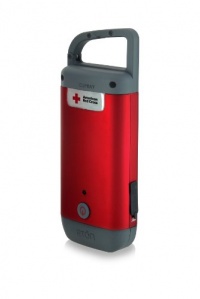 Etón American Red Cross CLIPRAY ARCCR100R_SNG USB Cell Phone Charger with Hand Crank LED Flashlight (Red)