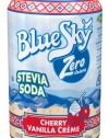 Blue Sky ZERO Calorie Cherry Vanilla Creme Stevia Soda, 12-Ounce Cans (Pack of 24)