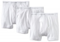 Calvin Klein Men's 3 Pack Boxer Brief, White, Medium