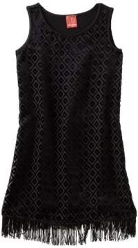 Ella Moss Girl Girls 7-16 Charlene Dress, Black, 7/8