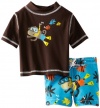 Carter's Baby-Boys Newborn Monkey RG Set, Brown, 6-9 Months