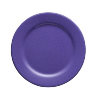 Waechtersbach Effect Glaze Blueberry Rimmed Dinner Plates, Set of 4