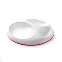 Boon Saucer Slip Resistant Plate, Pink