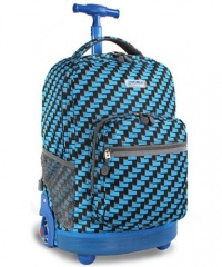 J World New York Sunrise Rolling Backpack