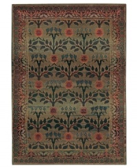 Keep your floors fresh with the charming garden motif that sprouts from the surface of this Sphinx area rug. Made from soft polypropylene for superb durability.