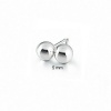 Bling Jewelry Sterling Silver Bead Ball Stud Earrings 5mm