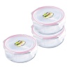 Kinetic 01333 Go Green GlassLock 6 Piece Round Food Storage Set