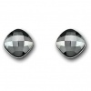 Swarovski Lea Jet Hematite Pierced Earrings