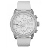 DIESEL Leather Strap Chronograph Watch