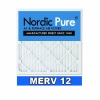 Nordic Pure 16x25x5 Honeywell Replacement AC Furnace Air Filters MERV 12, Box of 2