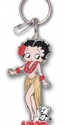 Plasticolor 4174 Betty Boop Aloha Enamel Key Chain