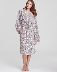 Add spot-on sass to your lounge wardrobe with PJ Salvage's leopard-print fleece robe.