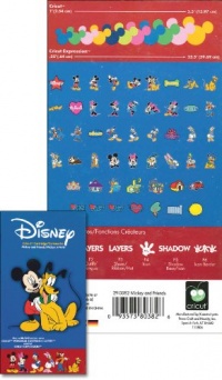 Cricut 29-0382 Shape Mickey and Friends Cartridge for Cricut Cutting Machines