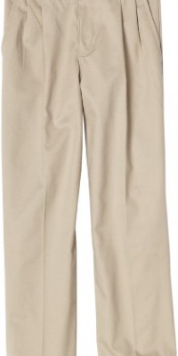 Nautica Sportswear Kids 2-7 Boys Pleated Twill Pant, Khaki, 4