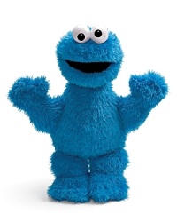 Add Cookie Monster to your child's collection. He's cute, soft and always hungry. In plush faux fur.