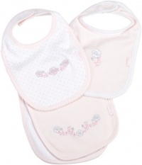 Little Me Baby-Girls Newborn Posy 2 Bib/Burp Set, Pink Multi, One Size