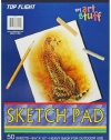 Top Flight Sketch Pad, Heavy Back, 8.75 x 12-Inches, 50 Sheets (62301)