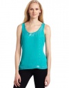 AK Anne Klein Women's Petite Sleeveless Embellished Scoop Neck Tank Top, Deep Sea, Petite