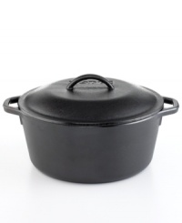 Rich with history and American-made pride, this cast iron beauty is ready to use and seasoned to a treasured black patina that offers a healthy approach to nonstick cooking. Even heating and retention, plus long-lasting durability, put this chef's essential at the home on your range.