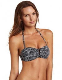 La Blanca Women's Nouveau Native Cup Bandeau Bra, Black, 8