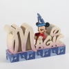 Disney Traditions by Jim Shore Magic Inspirational Word Plaque 4-Inch