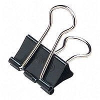 ACCO Medium Size Binder Clips - 1 p1/4'' Width. 5/8'' Capacity - 12 per Box - 8 Boxes (96 Total)