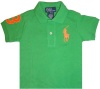 Infant Boy's Polo by Ralph Lauren Polo Shirt Green with Big Orange Pony (24 Months)