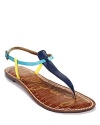 Bold colorblocking adds tropical appeal to Sam Edelman's simple, chic sandals.