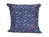 Tommy Hilfiger Love Decorative Pillow, Blue/Pink, 18 x 18