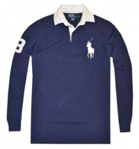 Polo Ralph Lauren Men Long Sleeve Big Pony Logo Rugby T-Shirt