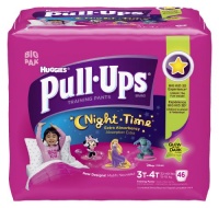 Pull-Ups Night-time Training Pants, Size 3T - 4T, Girl, 46 Count (Pack of 2)