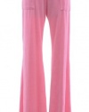 Juicy Couture Cutting Class Pink Velour Snap-pocket Pants (Large)