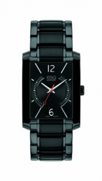 ESQ Movado Men's 07301411 esq SYNTHESIS tm Rectangular Black Ion-Plated Watch